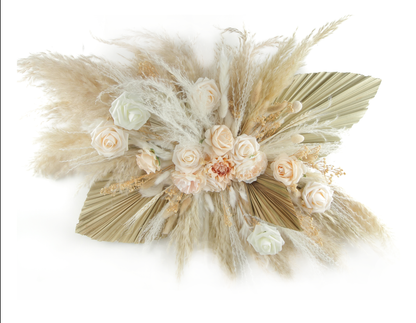 2 Palm & Roses | Pampas Grass Arrangements