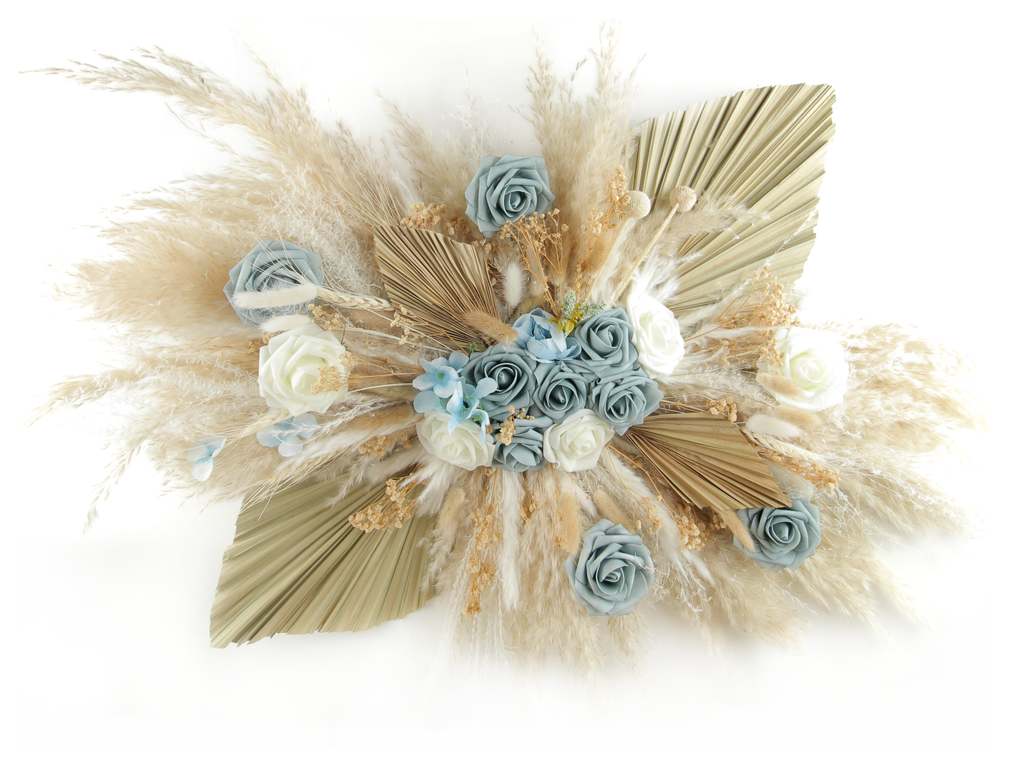 2 Palm & Roses | Pampas Grass Arrangements