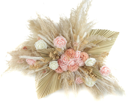 2 Palm & Roses | Pampas Grass Arrangements