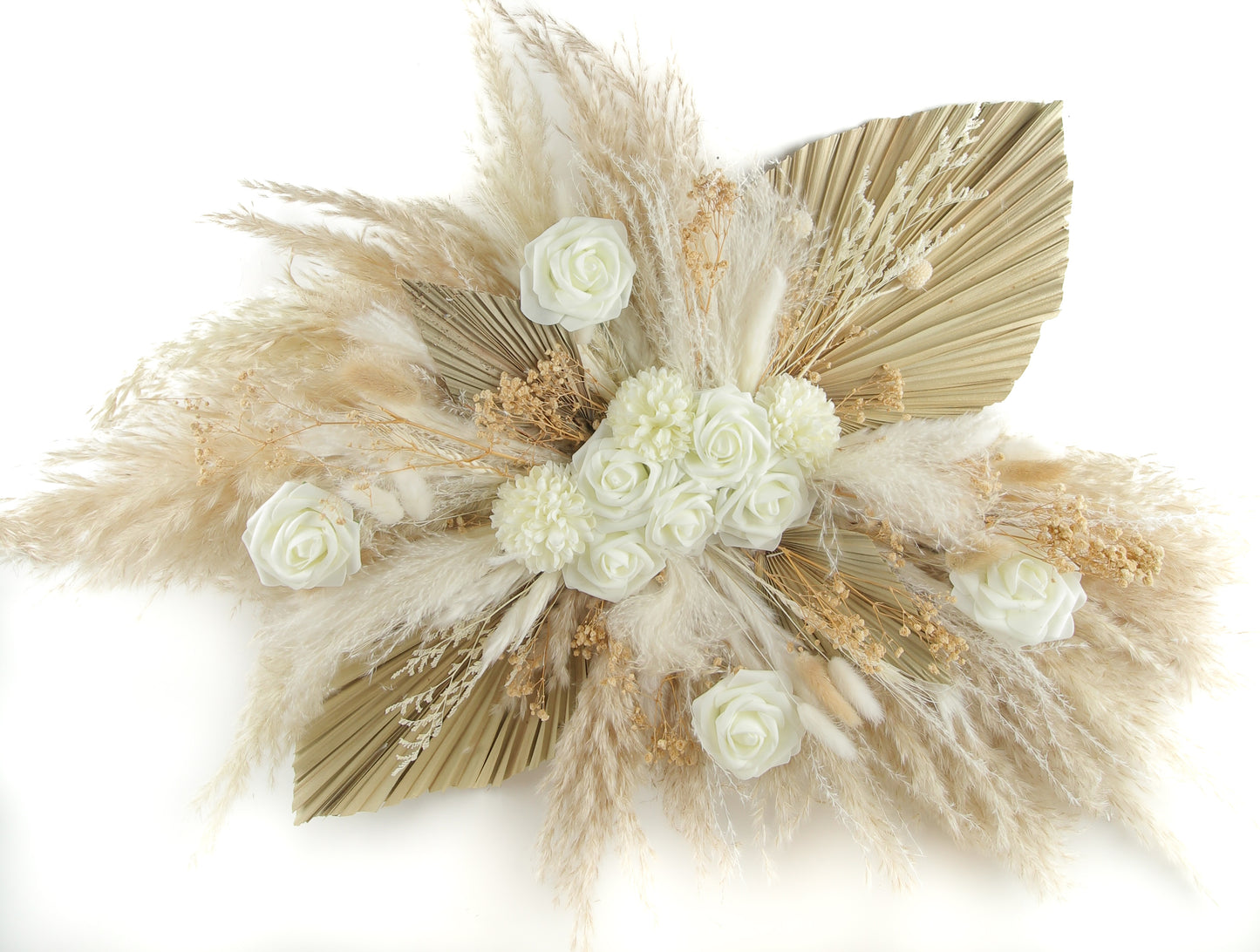 2 Palm & Roses | Pampas Grass Arrangements